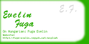 evelin fuga business card